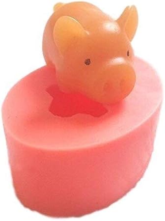 Amazon Co Jp Ever Garden コブタ ブタ 豚 シリコンモールド 手作り 石鹸 キャンドル 粘土 レジン シリコン モールド 型 抜き型 ホビー