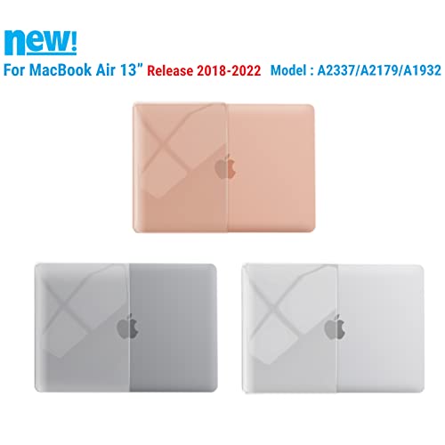 Capa para MacBook Air 13 polegadas da IBENZER 2020 2019 2018 nova versão A1932, capa rígida com tecl