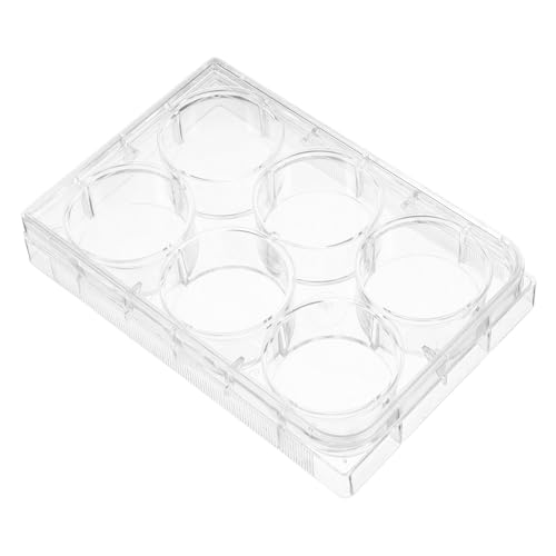 OUNONA Cell Culture Plate Bead Boxes Clay Bead Organizer Tray Petri Plates Bead Storage Containers Breeding Plate Dish Agar Boracillicate Petri Dish Clear Tissue Culture Polystyrene White