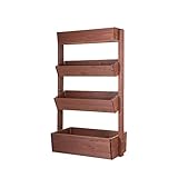 drei Pflanzkästen mit verstellbarem Neigungswinkel bis zu 20°