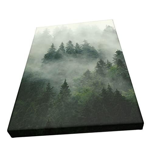 Toile murale moderne brumeuse pour déco de chambre zen