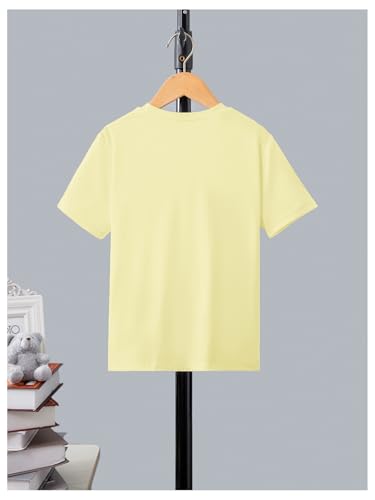 Image of RoseSeek Girl's Graphic Drop Shoulder Star Print Tee Tops Short Sleeve Crew Neck Summer Shirts