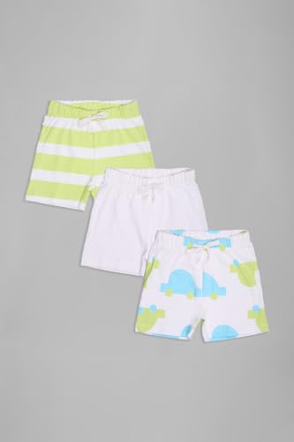 Image of Pantaloons Baby Kids 100% Cotton Printed Shorts | Regular Fit | Mid Rise Waist | Above Knee Length