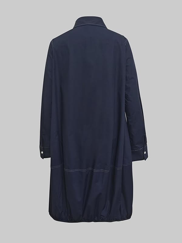 Image of UOOZEE Women's Long Sleeve Button Up Shirt Dresses Casual Loose Fit Spring Midi Dress with Pockets