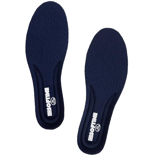 Image of CCSOFTIME 4D Cloud Insoles - Memory Foam Inserts Super Soft Ultra Comfort Shoe Insole, Shock Absorption for Feet Relief Sole Inserts for Men and Women Navy US7-7.5
