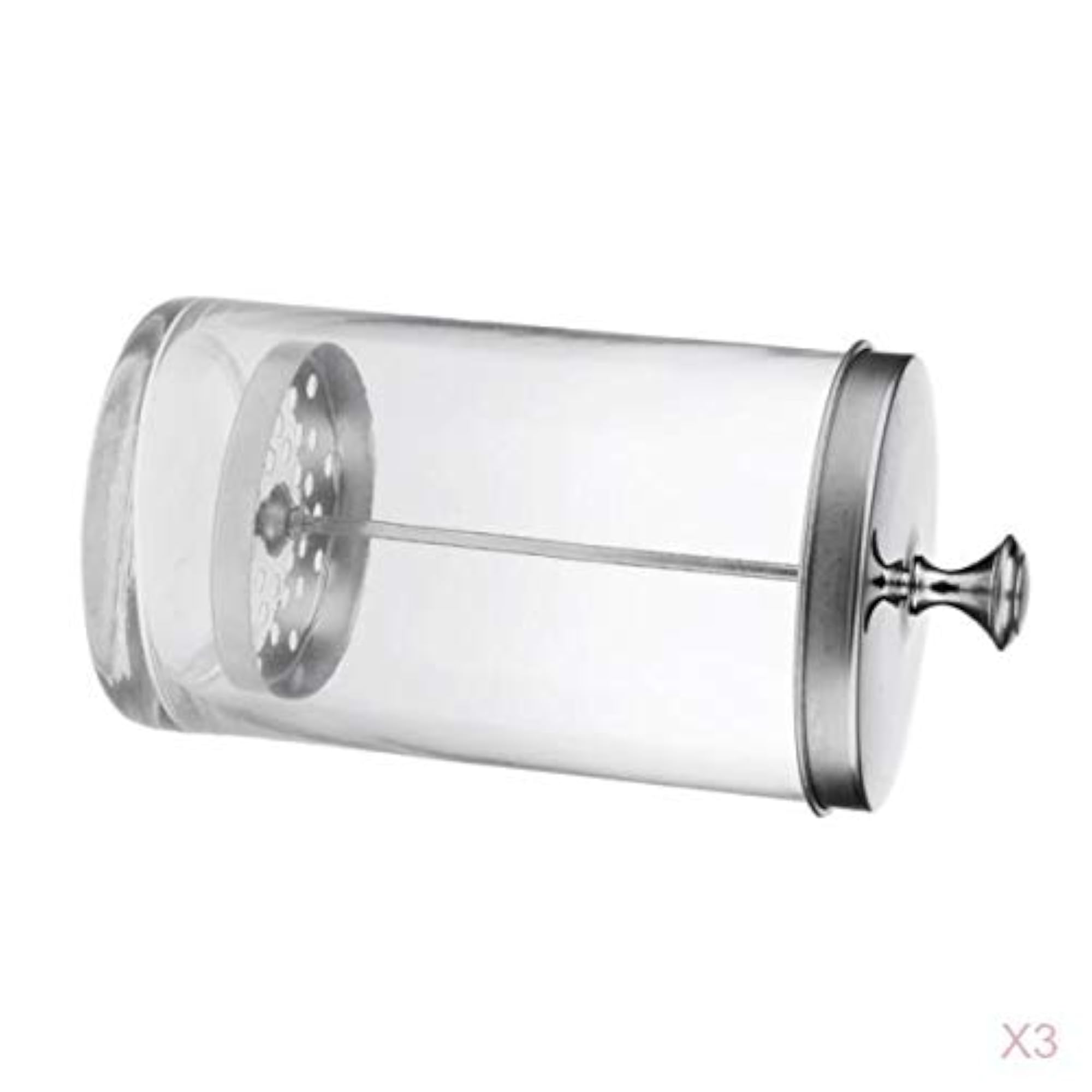 3 Pieces Clear Sanitizer Disinfectant Glass Jar