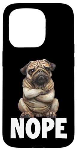 Funny Pug Meme T�A���̎�����̂��߂̃��[�����X�ȕ� �X�}�z�P�[�X iPhone 15 Pro �p