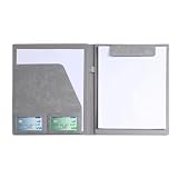 Leder-Portfolio-Mappe mit Schnappverschluss, A4 Business-Padfolio für Verkaufsvertragspräsentation, Executive Conference Document Organizer mit Kartenfächern, professionelles Portfolio