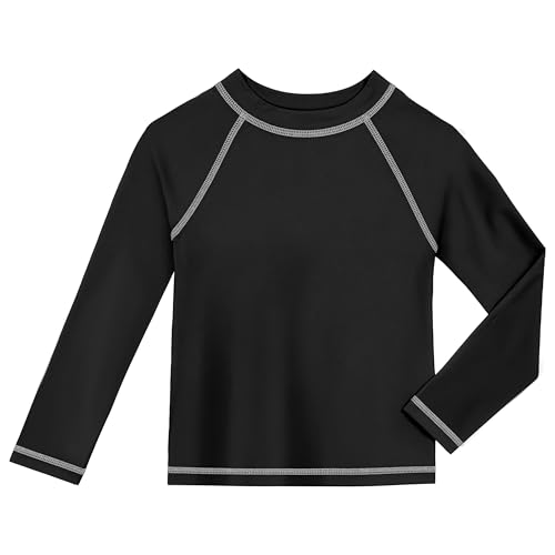 Image of City Threads Rash Guard for Boys SPF 50+ Made in USA, Long Sleeve Swim Shirt with Sun Protection, Toddler, and Youth Sizes
