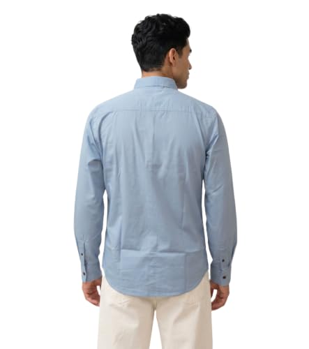 Image of Amazon Brand - INKAST Men Solid Cotton Shirt | Casual Wear | Basic Essential Plain Everyday & Office Wear | Full Sleeve | Regular Fit