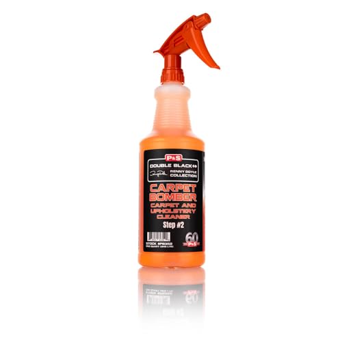 P & S PROFESSIONAL DETAIL PRODUCTS - Carpet Bomber Carpet and Upholstery Cleaner; Citrus-Based Cleaner Dissolves Grease and Lifts Dirt; Highly Dilutable; Great on Engines and Wheel Wells (1 Quart)
