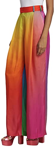 BruceGlen Women's Printed High Waist Wide Leg Pant2