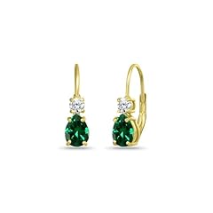 Synthetic Green Quartz - Yellow Gold
