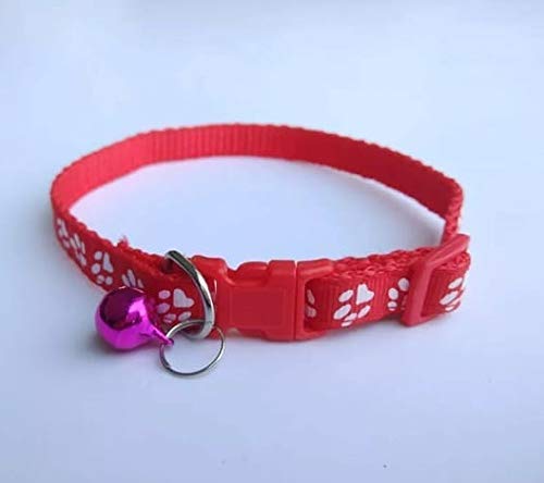 PSK PET MART Imported Printed Collars with Bell for Dog-Puppies and Cat, Small, Red (B08VGQGRT2) Amazon Price History, Amazon Price Tracker