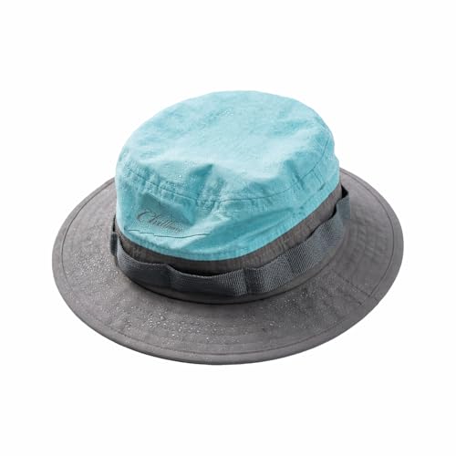 Image of Color-Blocked Fisherman Style Sun Hat for Outdoor Camping, Surfing & Vacations - Wide Brim, UV Protective, Anti-Slip