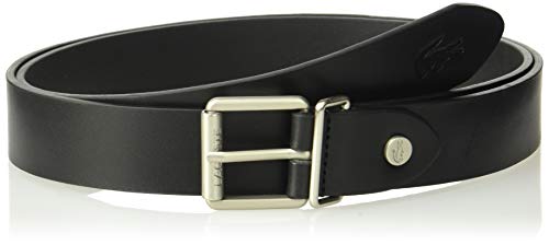 Lacoste Men's Leather Elegance Belt, black 44 IN