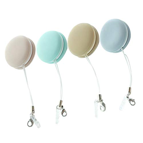 Toyvian Macaron Mobile Phone Screen Wipe, Macaron Portable Keychain for Mobile Computer Electronic Glasses Cleaner, Cloth Mobile Phone Screen Lens Wipes with Portable Keychain - Image 3