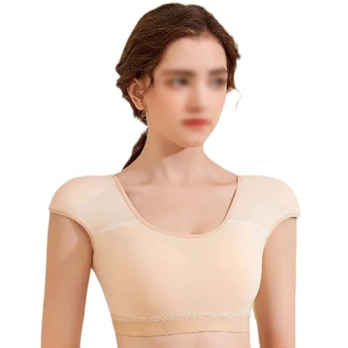 Womens Shaper False Shoulder Pad Vest 2 in 1 Built-in Shoulder Pad Breathable Top Shirt Undershirt2