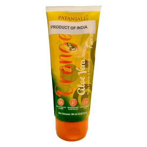 Image of Patanjali Face Wash - Orange And Aloevera (60g) (Pack of 3)