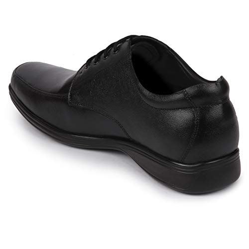 Image of BATA Remo 825-6722-43 Men's Black Formal Leather Lace Up Shoes (9 UK)