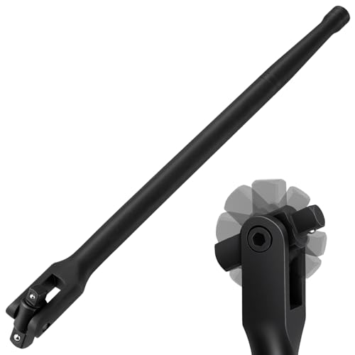 Leorossy 16-Inch Dual Drive Breaker Bar, 3/8' and 1/2' Drive...