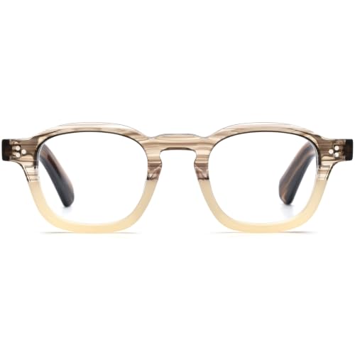 Image of HEPIDEM Acetate Glasses Frame Men Women Square Eyeglasses Optical Spectacles MZEPH