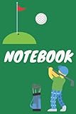  Golf Notebook: 120 page lined paper notepad