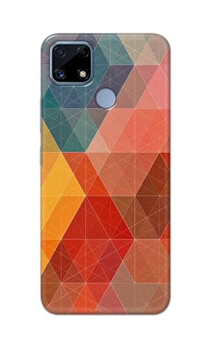 Image of Printed Hard Back Cover Case for Realme Narzo 30A Back Cover (Crumpled Design) -1111