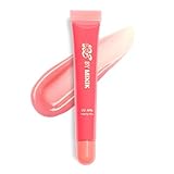 MIXIK 123 Lip Jelly, Sheer Glossy Lip Gloss with Vitamin 10 Complex & Nourishing Oils, Hydrating, Vegan, Cruelty-Free, Non-Sticky Jelly Lip Stain, 0.3 fl oz (9ml) (Peach Pink)