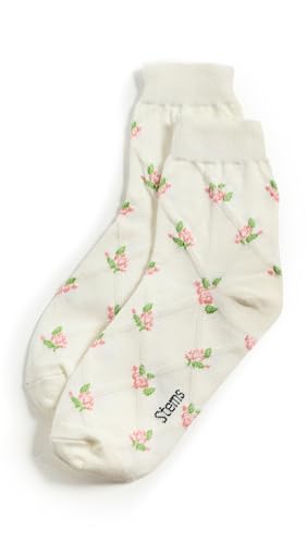 Women's Floral Braided Crew Socks