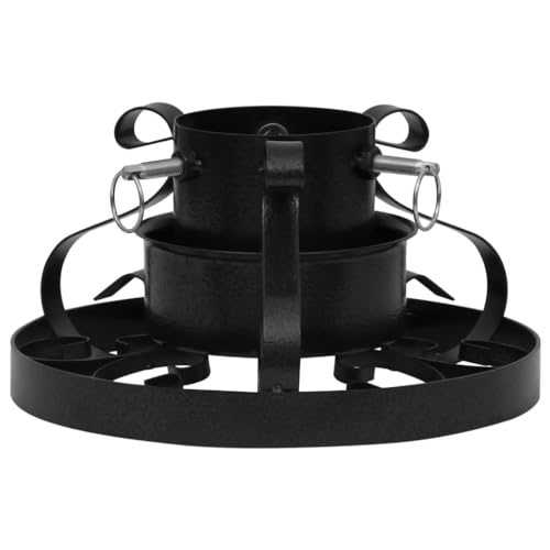 Soporte para árbol de Navidad negro de 29x29 cm LXYZWRW Decor para casa 4
