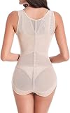Body Damskie Seksowny Syjamski Gorset Postpartum Cienka Talia Odchudzanie Body Chapewear Bielizna Body Shaper Gorsety Bez Szwu Body (Color : Beige, Size : XL)