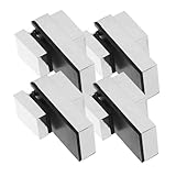 Hemobllo 4stücke Duschglas Halterungen Multifunktionale Glasclips Für Wandmontage Für Bad Und Küche Einfache Installation Stabiler Halt Für Glasregale Und Duschwände