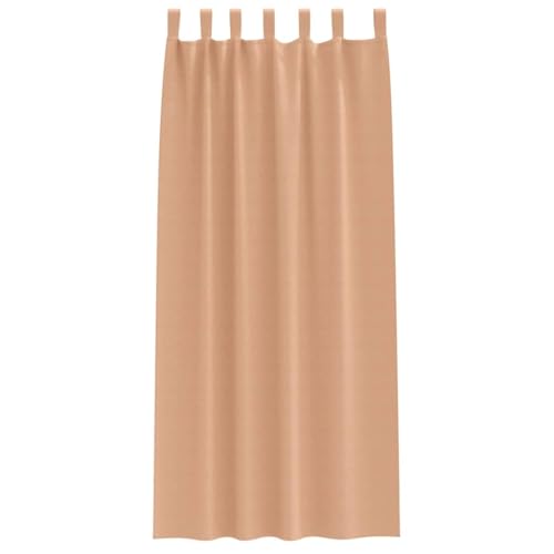 Rideau occultant marron clair 260 x 140 cm en polyester de qualité supérieure - 4