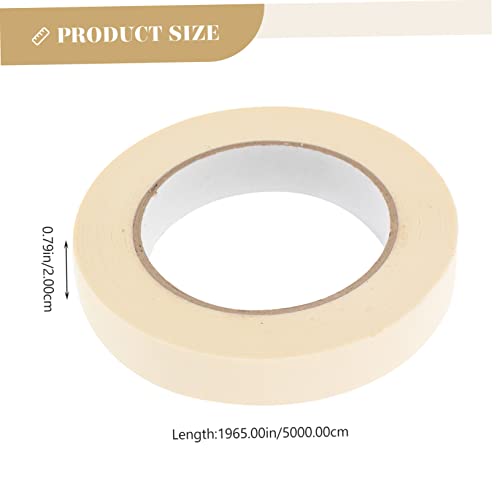 VILLCASE 6 Rolos De Fita Adesiva Para Pintores De 1 Polegada De Largura Fita De Papel Rasgável Fita