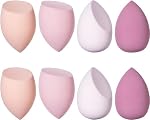 8 Pcs Makeup Sponges Blender Set Professional Beauty Sponge Foundation Blending Blender for Liquid Foundation Powder Sunscreen and Cream Comes In 3 Shapes
