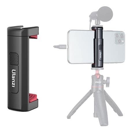 HIFFIN Ulanzi ST-19 Phone Tripod Mount with Cold Shoe Mount for Microphone LED Video Light 1/4'' Tripod Screw for iPhone12/ 11/Pro/10/8 Samsung Galaxy OnePlus Google Pixel Vlog Vlogging-image-37