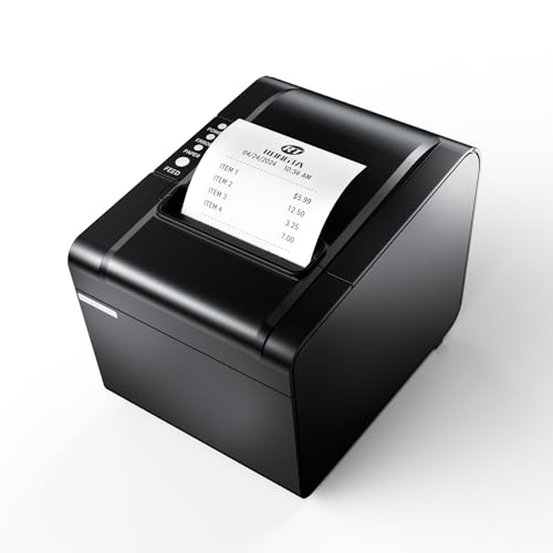 Rongta POS Printer, 80mm USB Thermal Receipt Printer, Restaurant Kitchen