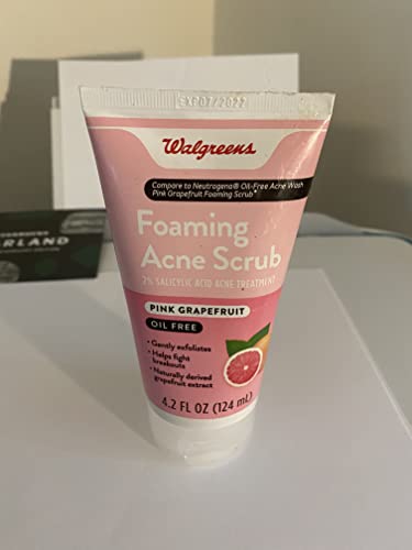 FOAMING ACNE SCRUB PINK GRAPEFRUIT WALGREENS 4.2 FL OZ