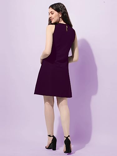 Image of OOMPH! Women's Polyester Blend A-Line Mini Dress