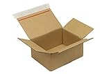 Wellpapp-Faltkarton 1-wellig Verpackungsheld Wellpapp-Faltkarton 1-wellig, 160x130x70mm, C6, Qual.1.31B, braun, Automatikboden, 120 Stück