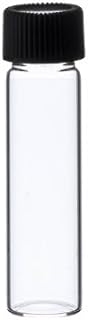PREMIUM VIALS CREATIVE PACKAGING SOLUTIONS 2 Dram CLEAR Glass Vial - Screw Cap - Pack of 144