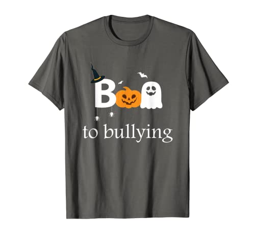 Boo To Bullying Ghost Pumpkin Orange Anti Bully Unity Day Camiseta