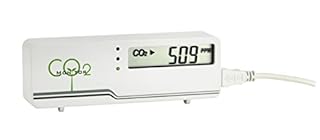 TFA Dostmann CO2-Monitor AIRCO2NTROL MINI, 31.5006.02, LED Ampelanzeige, CO2 Überwachung, Luftgütemonitor, mit USB Kabel, weiß