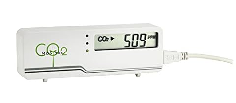 TFA Dostmann AirCO2ntrol Mini monitor CO2, tworzywo sztuczne, biały, (dł.) 116 x (szer.) 24 x (wys.) 42 mm