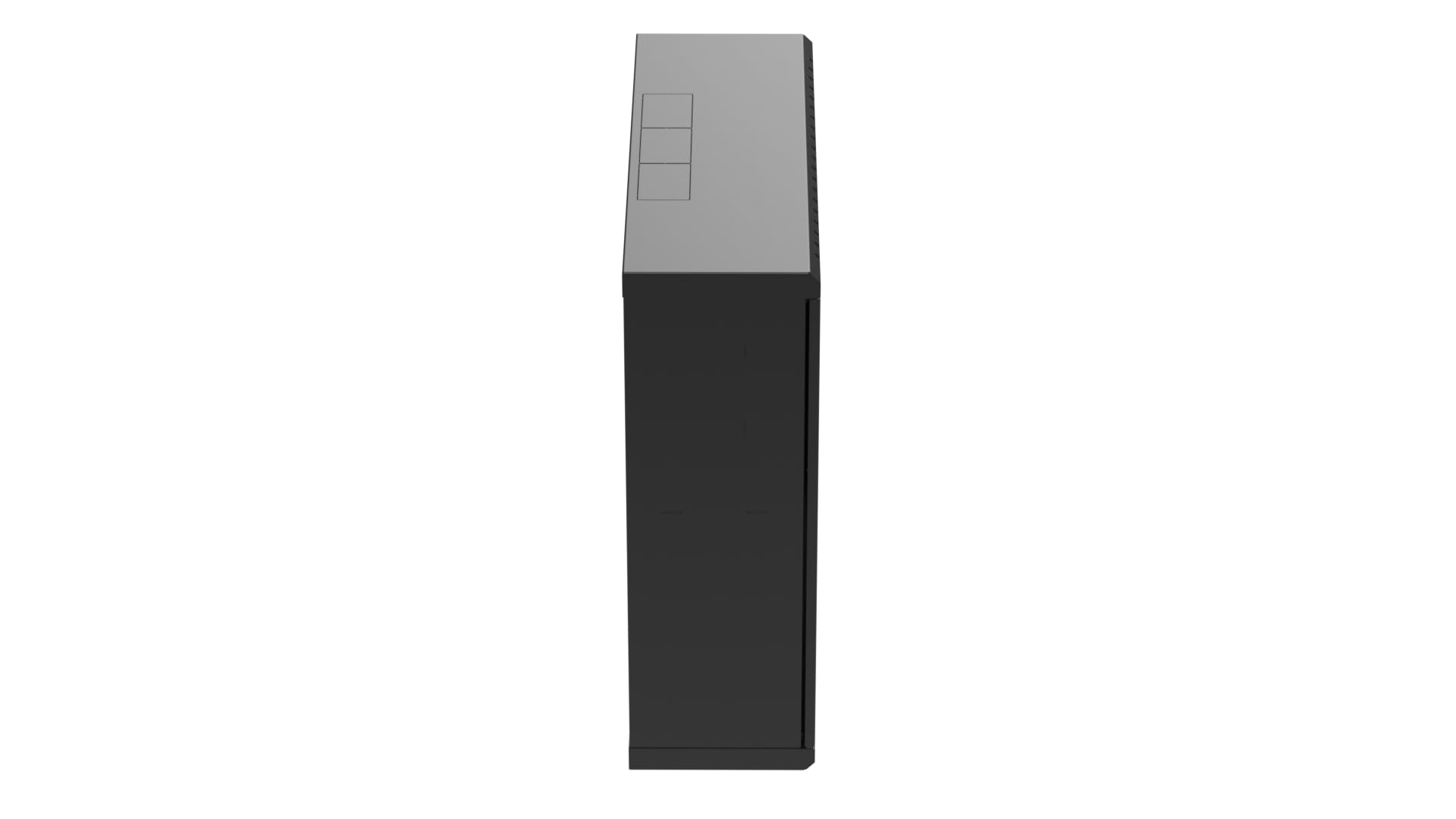 CCTV Netzwerkschrank 19 Zoll 3HE + 4HE 180 mm | Serverschrank aus Stahl | Mini DVR, Gehäuse für eine Videoüberwachungskamera, Server Gehäuse, Kompakte Abmessungen, Schwarz