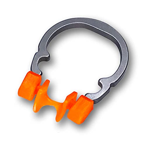 Image of Dental Sectional Matrix Ring Clamp Spring Clip, Autoclavable Nickel Titanium Orthodontic Clamp Rings, Contoured Matrices System for Pre and Post Molars. (R2 Blue+Orange)