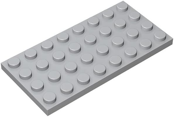 Classic Building Plate 4x8, 100 Piece Green Bulk Plates, Compatible with Lego Parts and Pieces 3035, Compatible with All Major Brick Brands(Colour: Green)