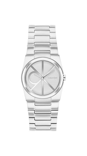 Calvin Klein Montre À Mouvement Quartz Deux Aiguilles pour Femme Collection CK Unite avec Bracelet...