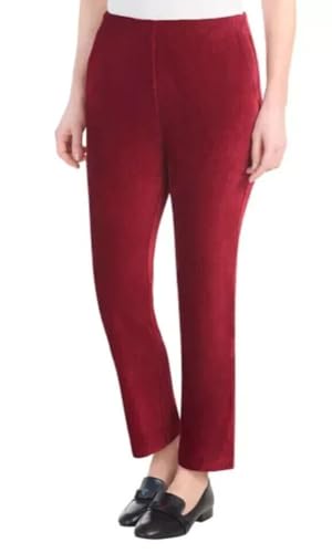 Hilary Radley Women's Mid-Rise Faux Suede Pull On Pants